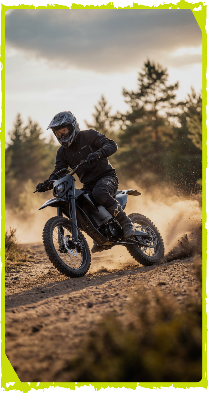 X1 Spark L electric dirt bike for teens with power speed and off-road control