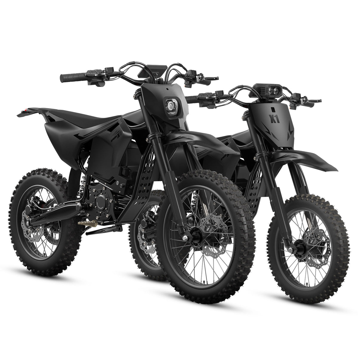 X1 Spark (L/M) Electric Dirt Bike - Black+Black